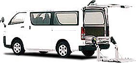 Hiace van with power lifter
