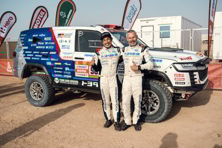 501号車の三浦ドライバーとポラトナビゲーター